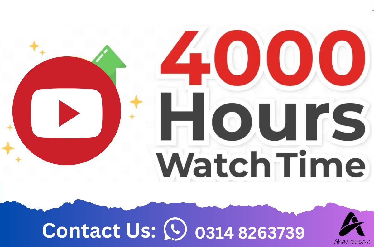 Youtube 4k hours watchtime available