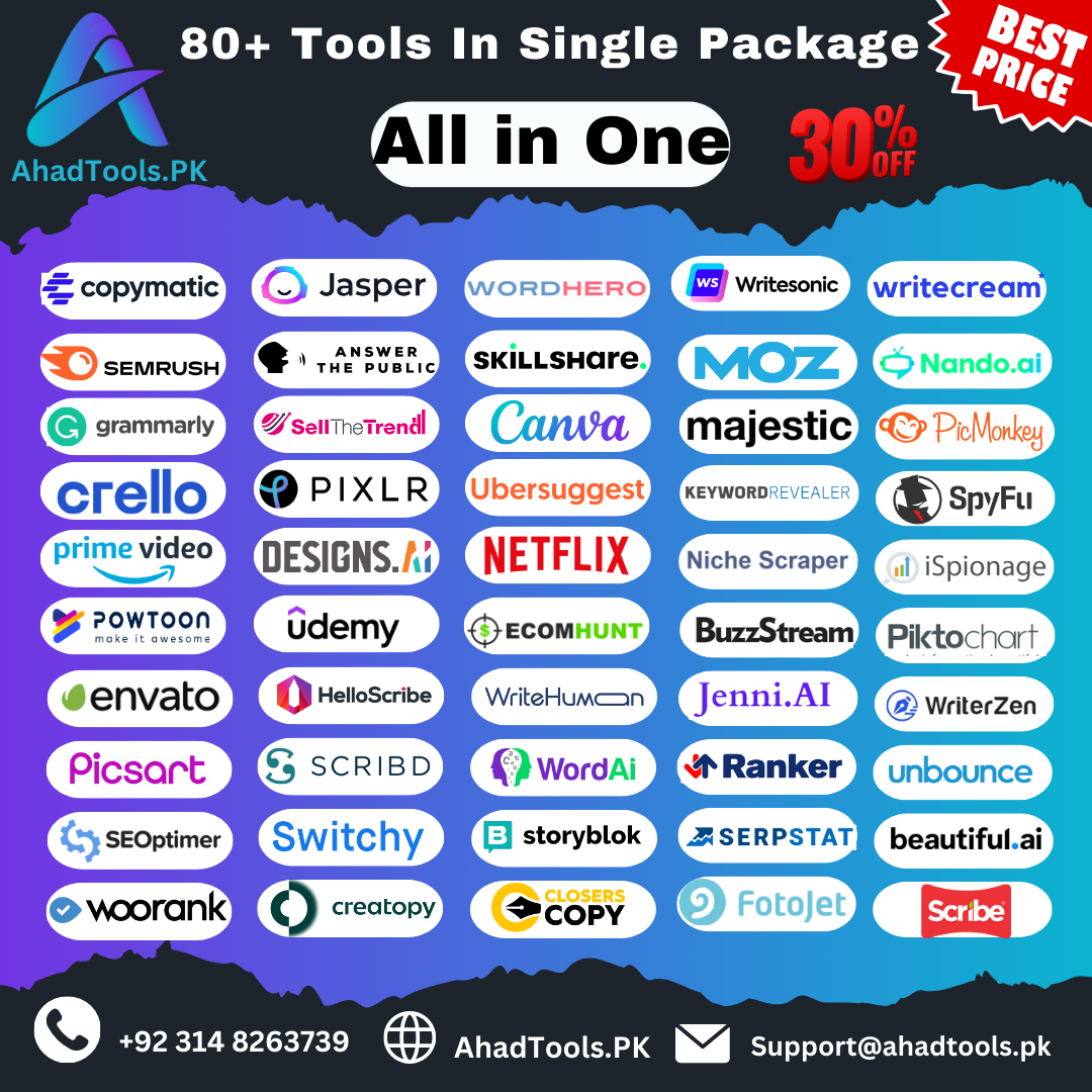 All in One plan for premium tools